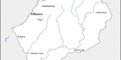 Карта мапуцве Лесото